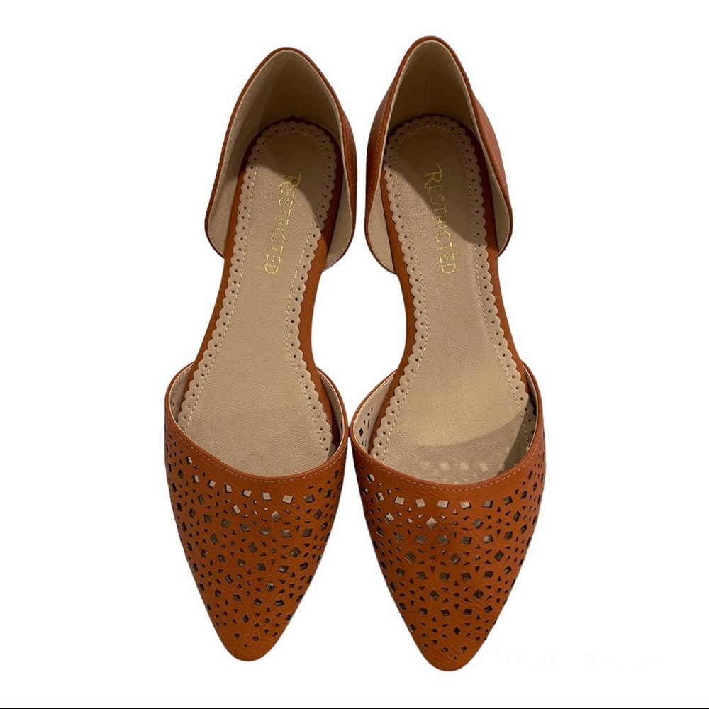 Camel colored flats Size 9 brand new